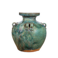 Speckled Green Eight Handle Small Jar