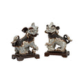Chinese Foo Dogs with Stands, Pair