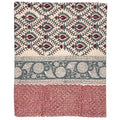 Crimson and Clover Block Printed Tablecloth - 72