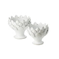 White Artichoke Footed Centerpiece, Small