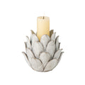 White Artichoke Candleholder