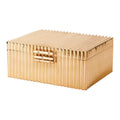 Corrugated Bamboo Box-Brass-Large