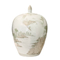 Melon Jar with Landscape