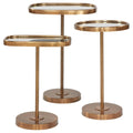 Franco Side Table with Mirror Top - Short