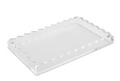 Lucite Tray - Clear Wave Design - 12