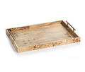 Burl Wood Rectangular Serving Tray | Large