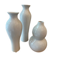Assorted Vases- White - Set of 3