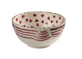 Casa Nuno Bowl, Pomegranate, Set of 2 - Green/White, Pink/White, or Blue/White
