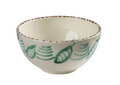 Casa Nuno Bowl, 3 Flowers & Shell, Set of 2 - Green/White, Pink/White, or Blue/White