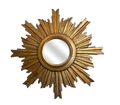 Medium Antique French Starburst Mirror