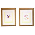 Watercolor Flowers - Pansies and Daisies by Pat Carol - Set of 2