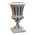 Large Wooden Urn w/ Zinc Liner