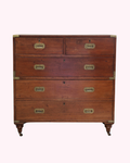 English Mahogany Campaign Chest