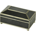 Brown Lizard Skin Medium Tea Box