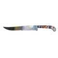 Short Long-Blade Knife with Asian Flowered Handle